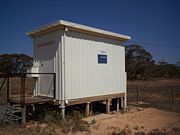 A rural telephone exchange building in Australia
