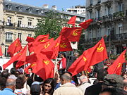 Communists marching in France on May 1, 2007