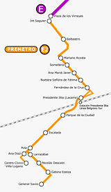 PreMetro E2 map