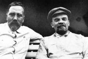Kamenev and Lenin at Gorki Leninskiye, 1922.
