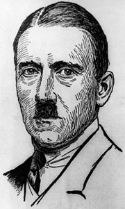 Drawing of Hitler, 1923.