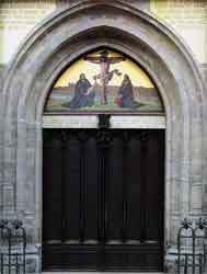 Door of the Schlosskirche (castle church) in Wittenberg to which Luther is said to have nailed his 95 Theses, sparking the Reformation.