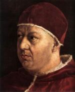 Pope Leo X by Raphael.