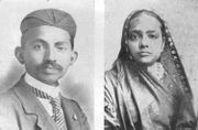 Gandhi and his wife Kasturba (1902)