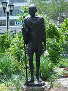 Statue of Mahatma Gandhi in Union Square Park, New York City