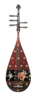 A 5-stringed pipa (wuxian) from the Tang Dynasty