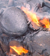 Combustion of oil shale