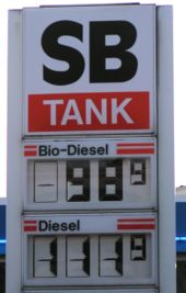 In some countries biodiesel is less expensive than conventional diesel.