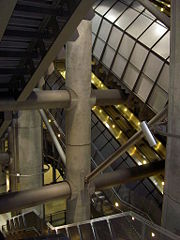 Westminster station — extensive structures are required to support Portcullis House above.