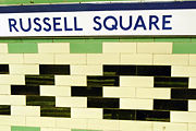 An Edwardian tile pattern at Russell Square tube station
