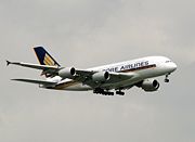 Singapore Airlines is, as of 12 January 2008, the sole A380 operator with the plane in commercial service.