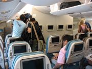 Economy class on the first Singapore Airlines aircraft