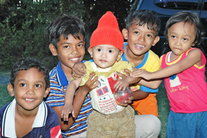 Childre Affected by Tsunami in Indonesia