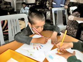 children drawing, SOS Emergency centre Rawalpindi