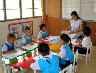 Children at the SOS nursery school, Chiang Rai