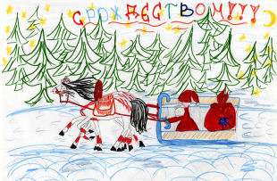 child_drawing_christmas_russia