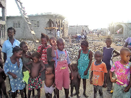 Children in the community Haiti