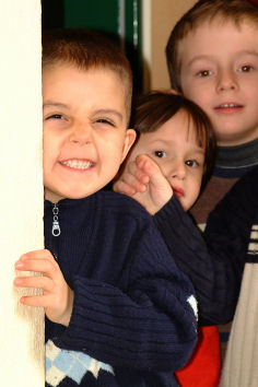Children at the SOS transit home, Pristina, Kosovo