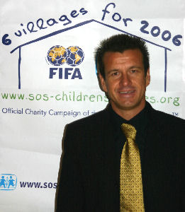 FIFA/SOS Ambassador Carlos Dunga