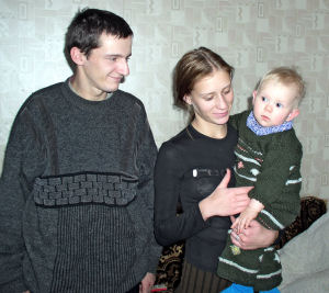 All grown up Vasya from Belarus with his new family