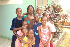 Children and mum spending time together at Isolo