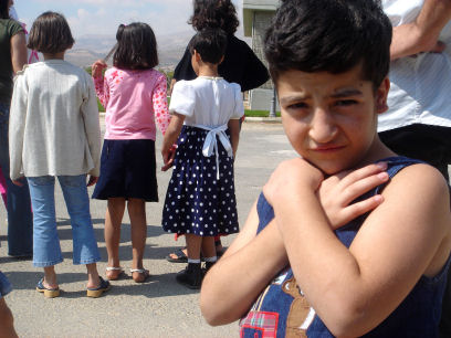 Children affected by the fighting in Lebanon