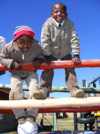 Children growing up at Maseru, Lesotho