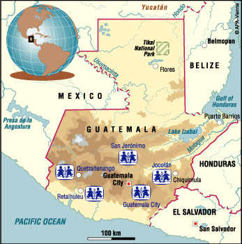 SOS Children Sponsorship Locations in Guatemala
