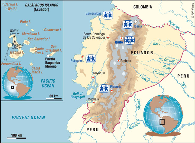 SOS Children Sponsorship Locations in Ecuador