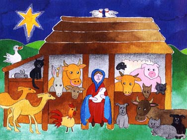 On Christmas Day  - charity Christmas card