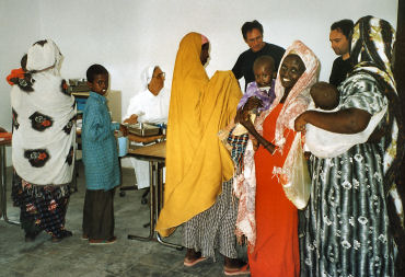 Patients at the Mother and Child clinic, Mogadishu, Somalia