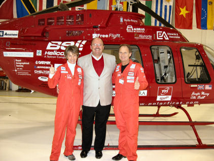 Polar First team at the Bell Helicopter HQ
