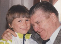 Ferenc Puskas with SOS child