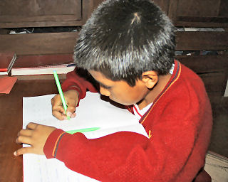 Maths competition for sponsored boy