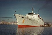 Berthed in Malaga Spain 1982