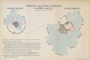 "Diagram of the causes of mortality in the army in the East" by Florence Nightingale.