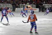 Bandy, an early form of ice hockey.