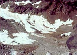 Lewis Glacier, North Cascades, WA USA is one of five glaciers in the area that melted away