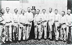 The first England team to tour Australia.