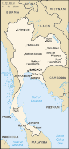 Image:Thailand map CIA.png