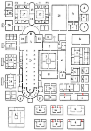 The groundplan of the monastery of St. Gall in Switzerland, providing for all of the needs of the monks within the confines of the monastery walls.