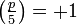 \;\left(\tfrac{p}{5}\right)=+1\;