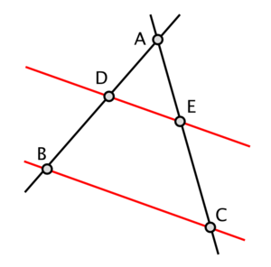 Thales' Theorem : 