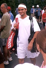 Roger Federer at the 2002 U.S. Open