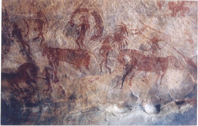 Image:Bhimbetka rock paintng1.jpg