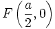 F\left(\frac{a}{2},0\right)