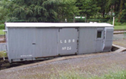 Van 23 in the loading bay, Woody Bay, 2005