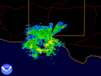 John's moisture over the Southwestern United States