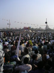 Huge rallies like this one in Kolkata are commonplace in India.