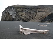 A beach on Jan Mayen